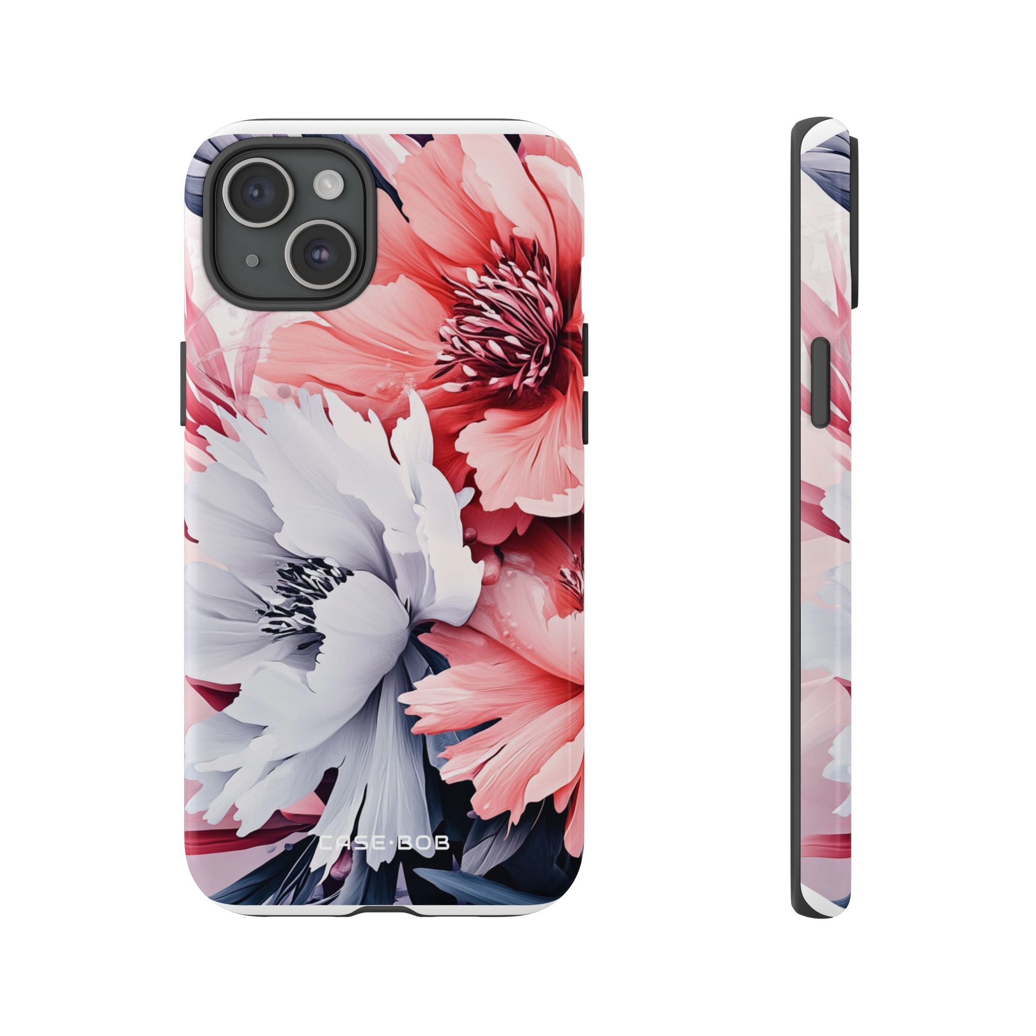 Coral Bloom iPhone 15 Plus Case - Tough