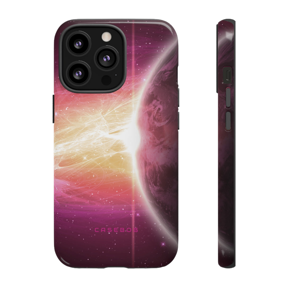 Purple Planets in Space - Protective Phone Case