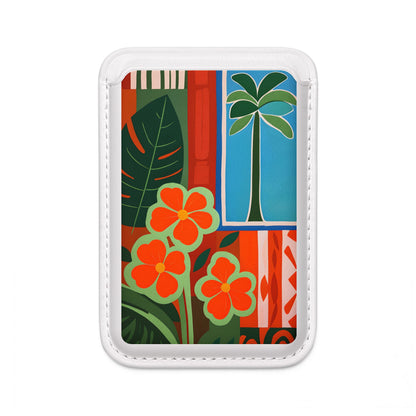 Appelsiininkukkoinen mosaiikkilompakko – MagSafe-yhteensopiva