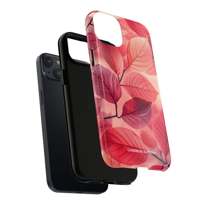 Pink Purple Nature Pattern - Tough + MagSafe® iPhone 14 Phone Case