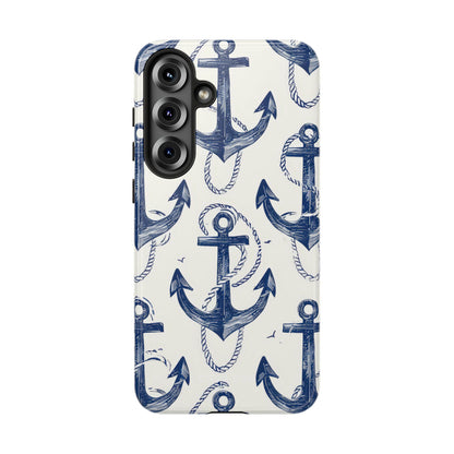 Navy Anchor Loop Samsung S25 Plus Case - Tough