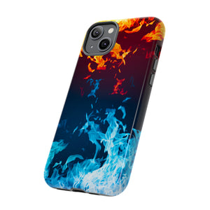 Red & Blue Flames - Protective Phone Case