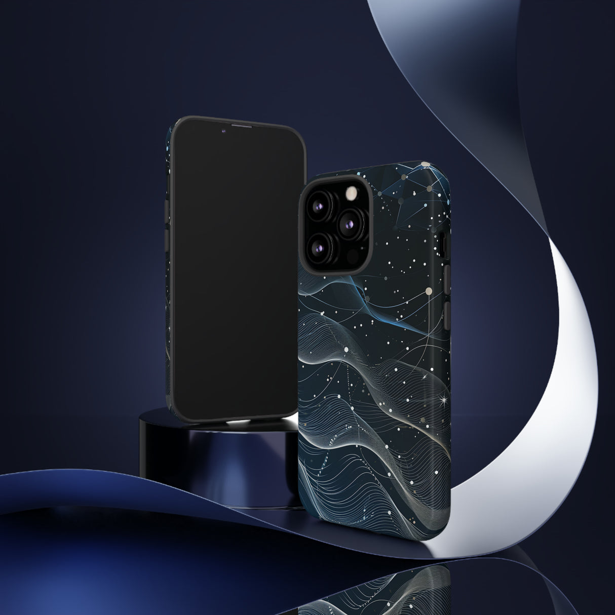 Connectivity Wave: Network Gradient - Protective Phone Case