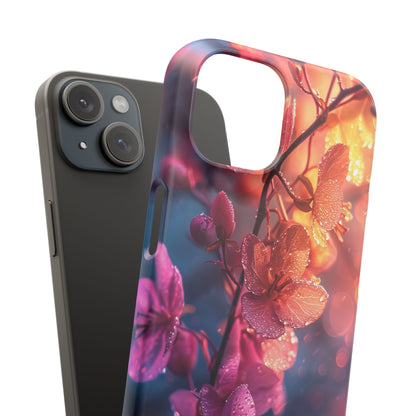 Surreal Flower Harmony iPhone 15 - Slim Phone Case