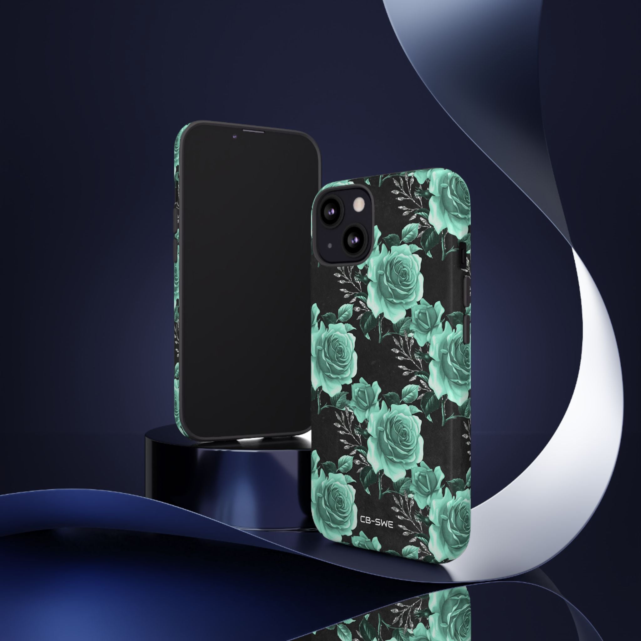 Turquoise Rose Symphony - iPhone Case