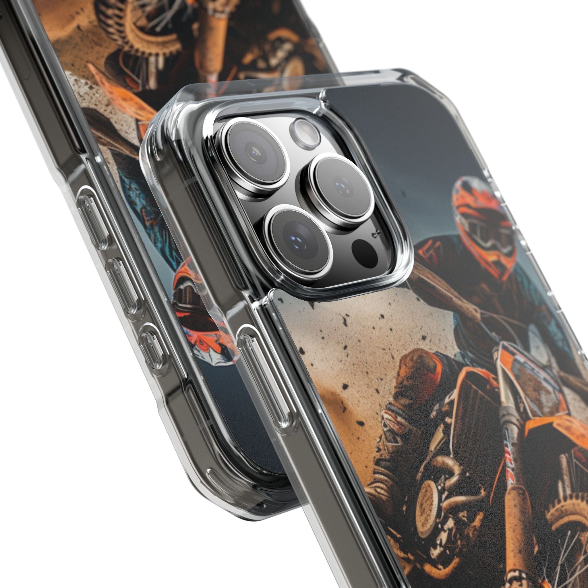 Rider Amidst Desert Fury iPhone Case - Impact