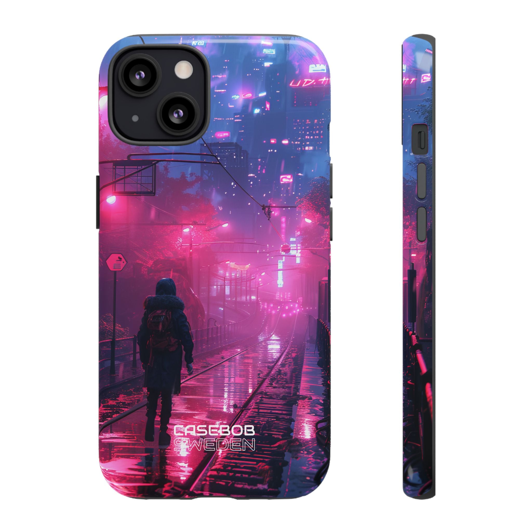 Neon Shadow City iPhone 13 - Tough