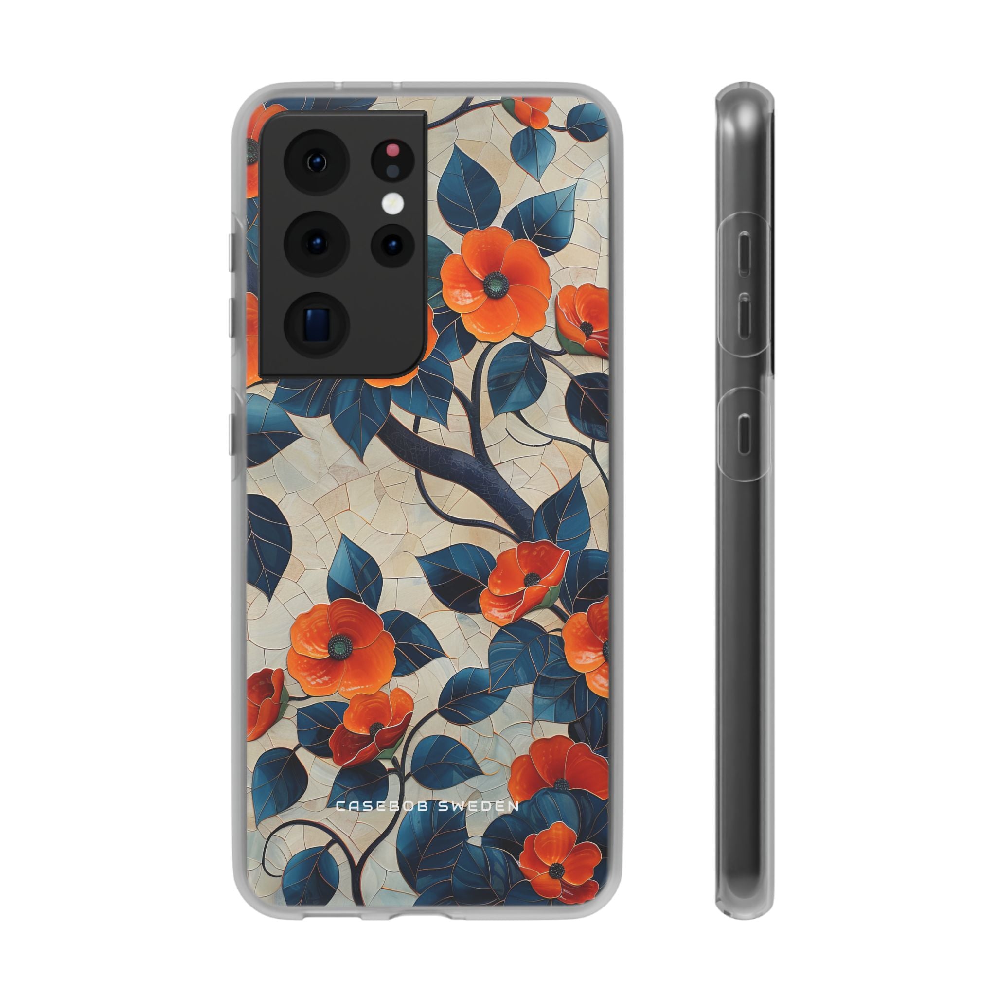 Orange Blossoms Mosaic Harmony Samsung S21 - Flexi Phone Case