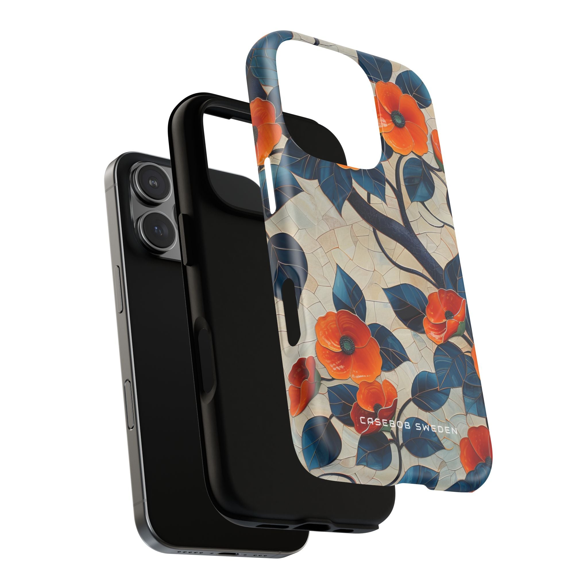 Orange Blossoms Mosaic Harmony iPhone 16  Tough+ Phone Case