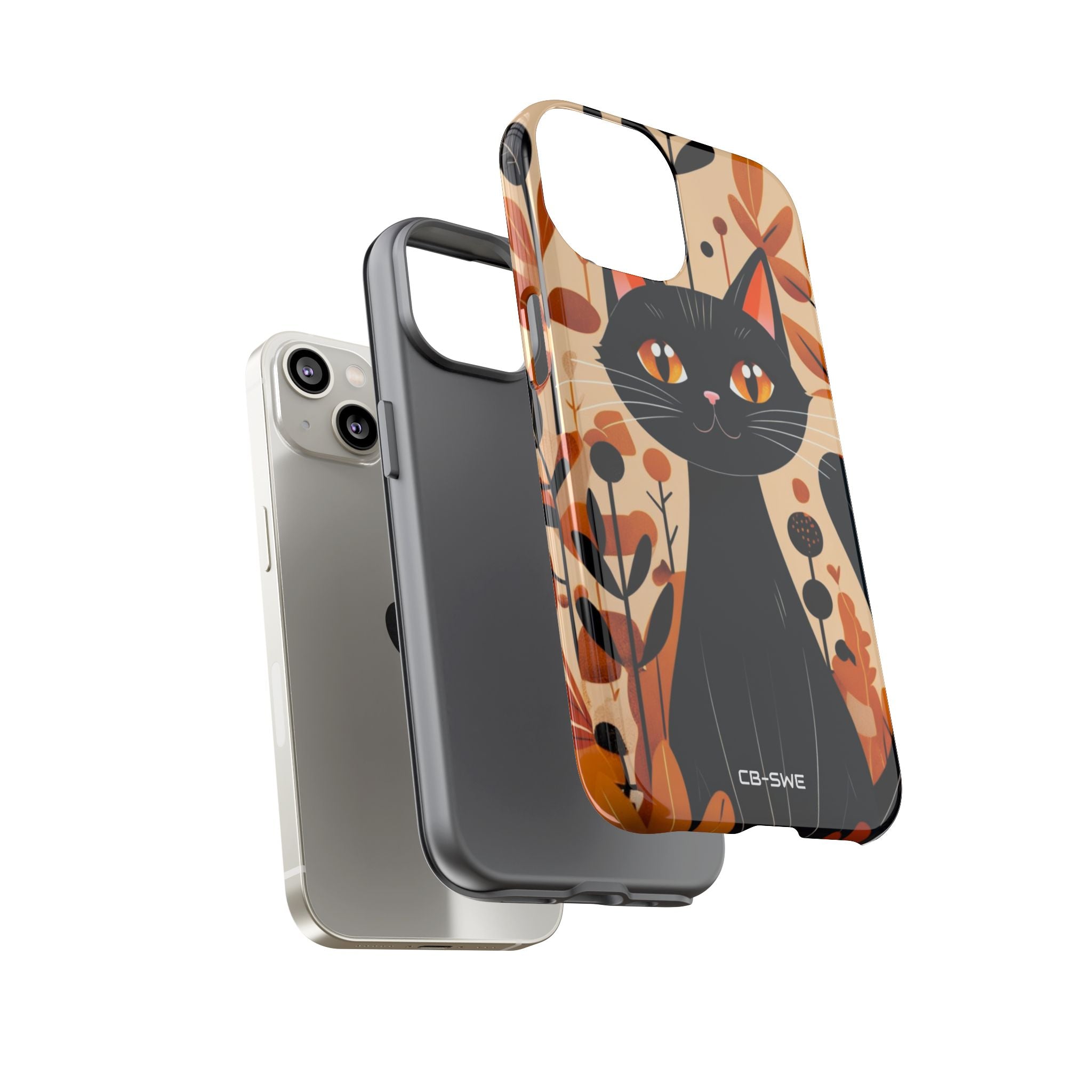 Autumnal Cat Whimsy - iPhone Case