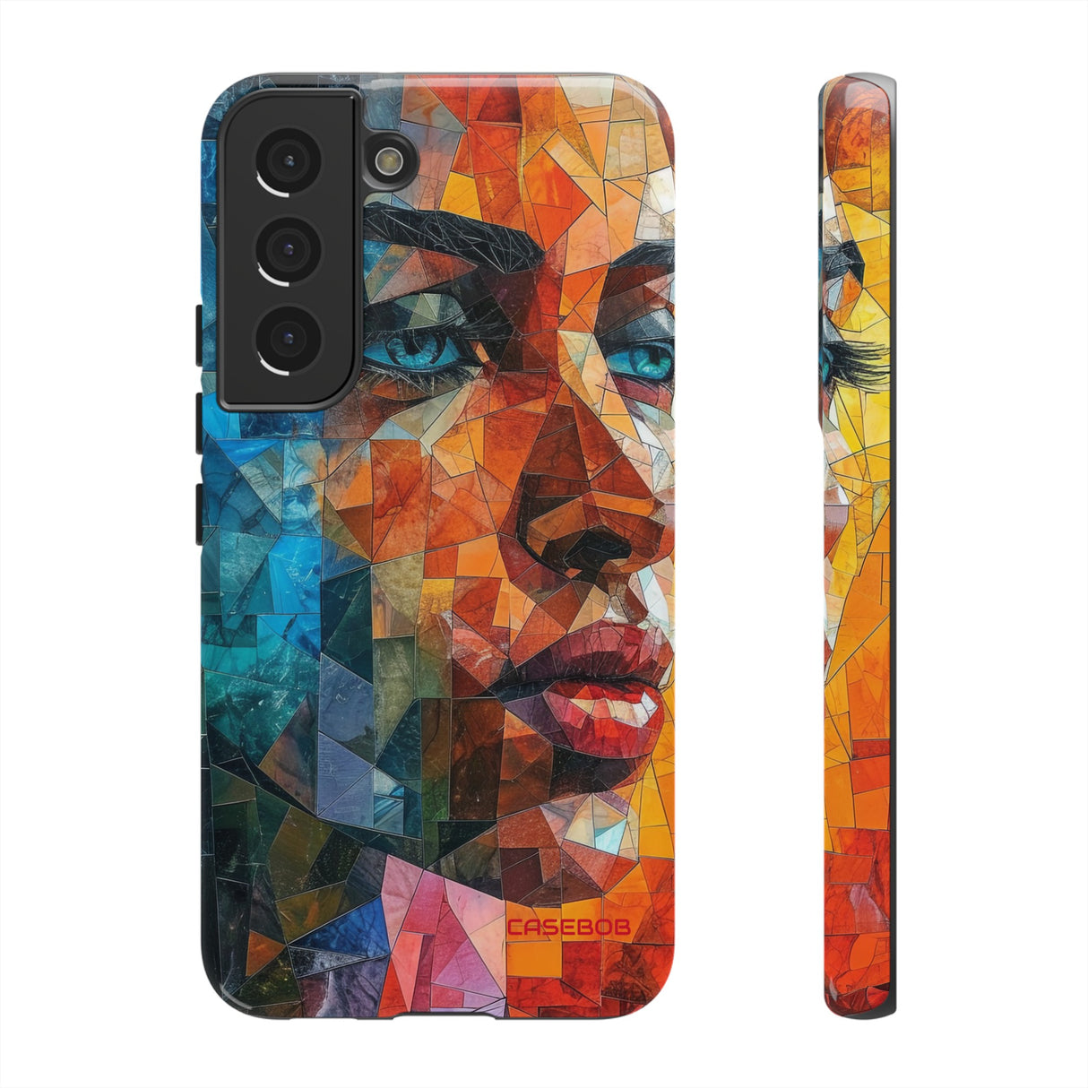 Geometric Fusion Lady - Protective Phone Case