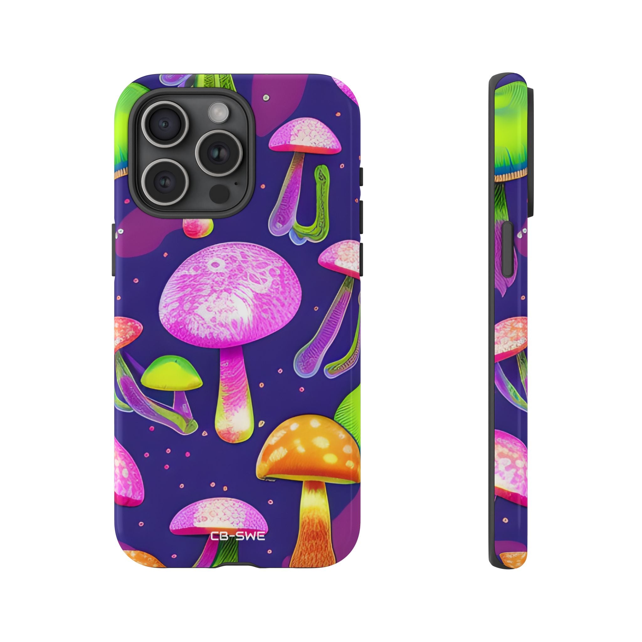 Neon Mushroom Dreams - iPhone Case