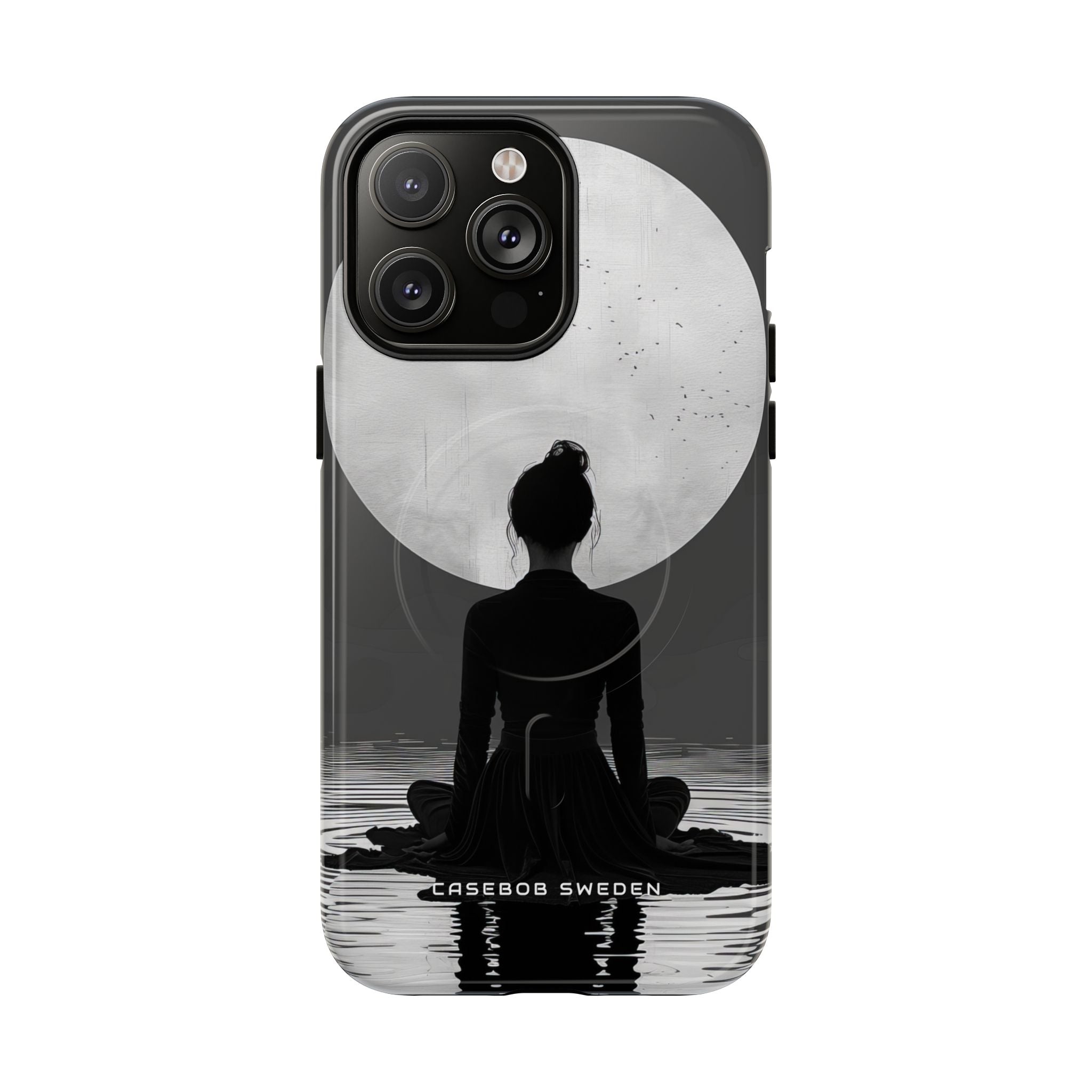 Zen Serenity Moon Reflection iPhone 14 | Tough+ Phone Case