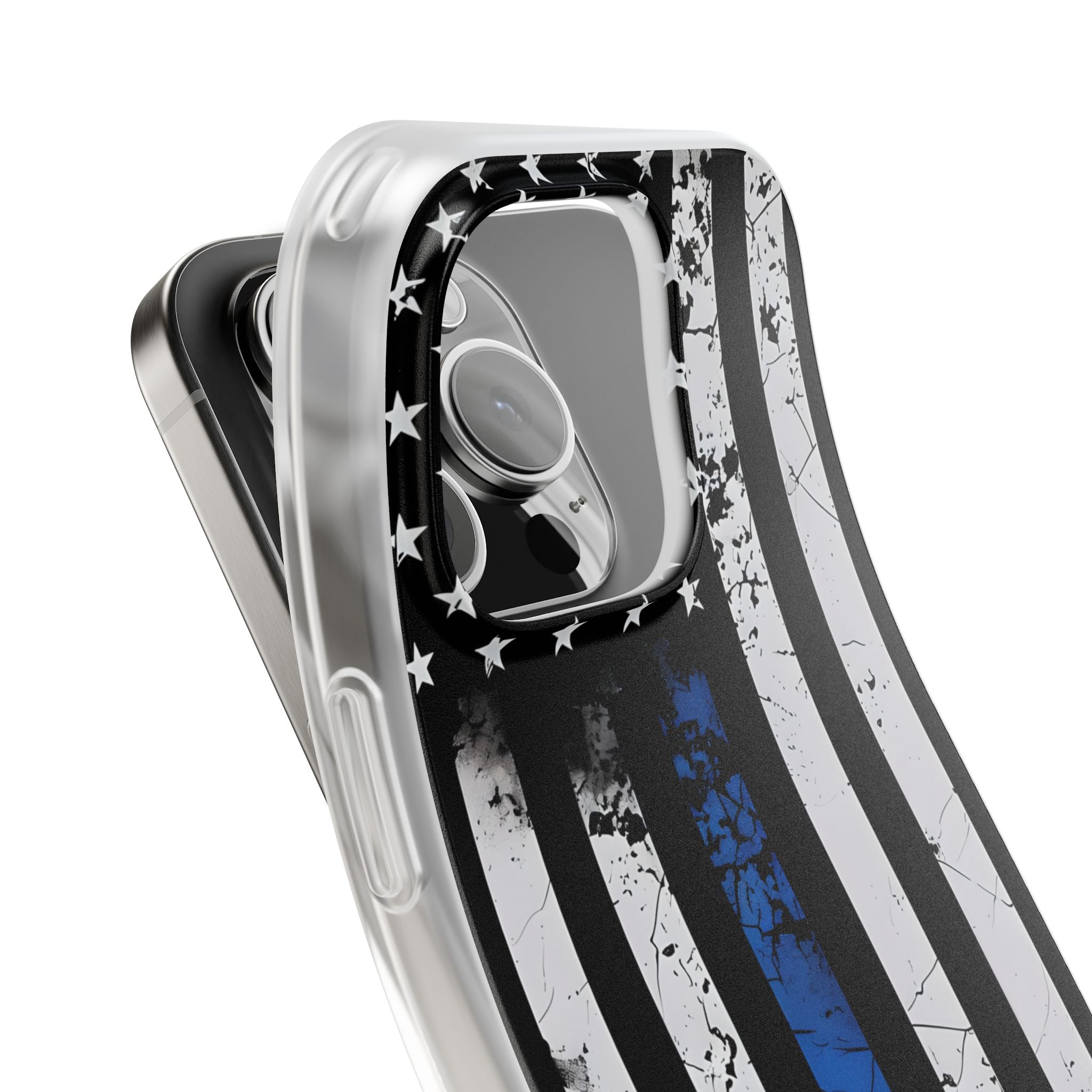 Blue Stripe Flag iPhone 16 Pro Case - Soft