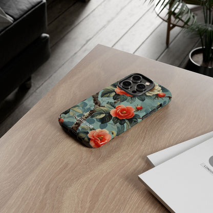 Coral Blossom Tapestry iPhone 14 - Tough