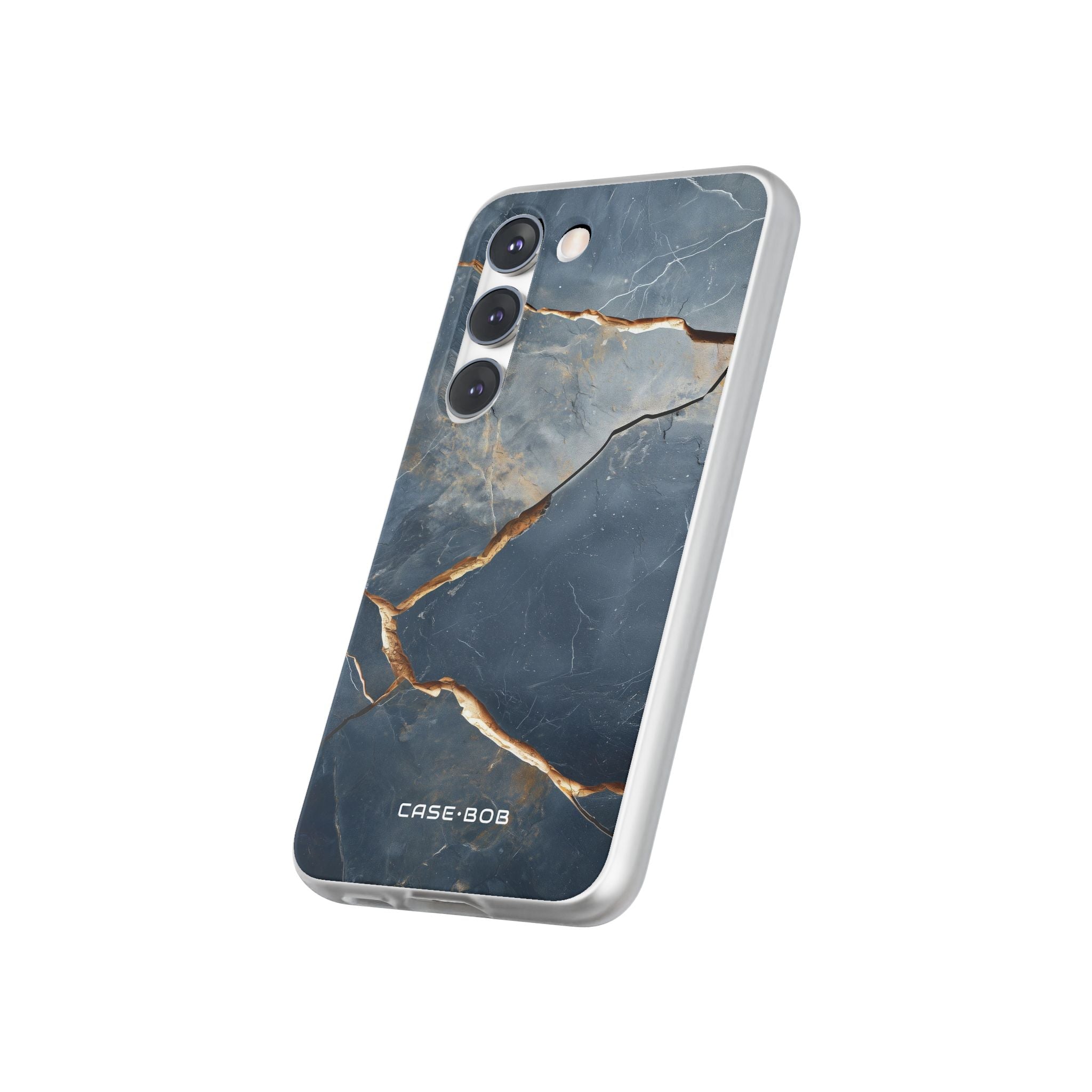 Jagged Vein Navy Samsung S23 Case - Soft
