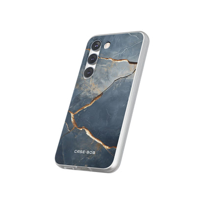 Jagged Vein Navy Samsung S23 Case - Soft