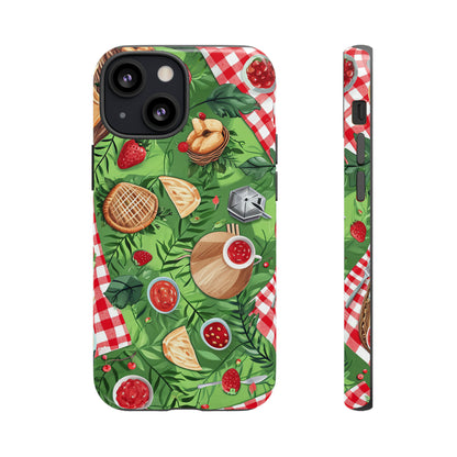 Picnic Love Checkered Bliss - Protective Phone Case