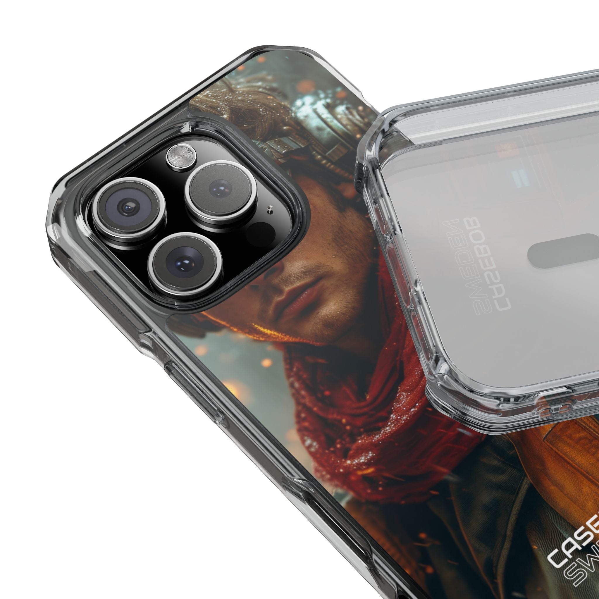 Futuristic Steampunk Explorer iPhone 16 - Impact Clear+