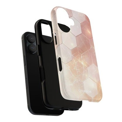 Honeycomb Glow iPhone 16 Case - Tough