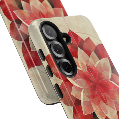Crimson Bloom Samsung S25 Case - Tough