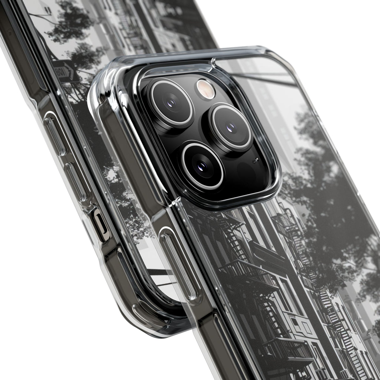 Urban Serenity - Phone Case for iPhone (Clear Impact - Magnetic)