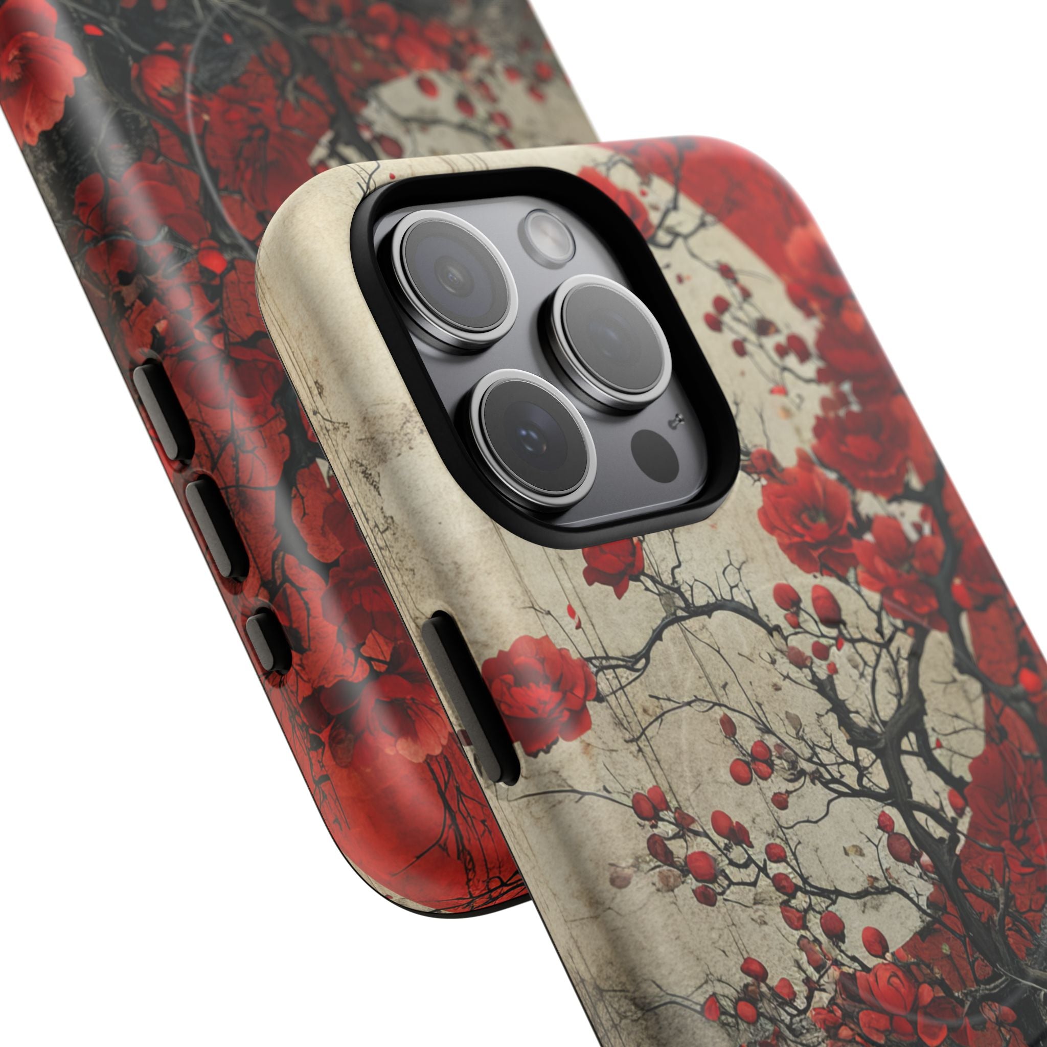 Zen Blossoms in Moonlight iPhone 15 | Tough+ Phone Case