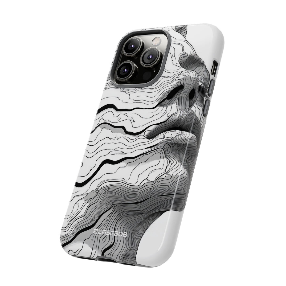 Topographic Serenity | Protective Phone Case for iPhone