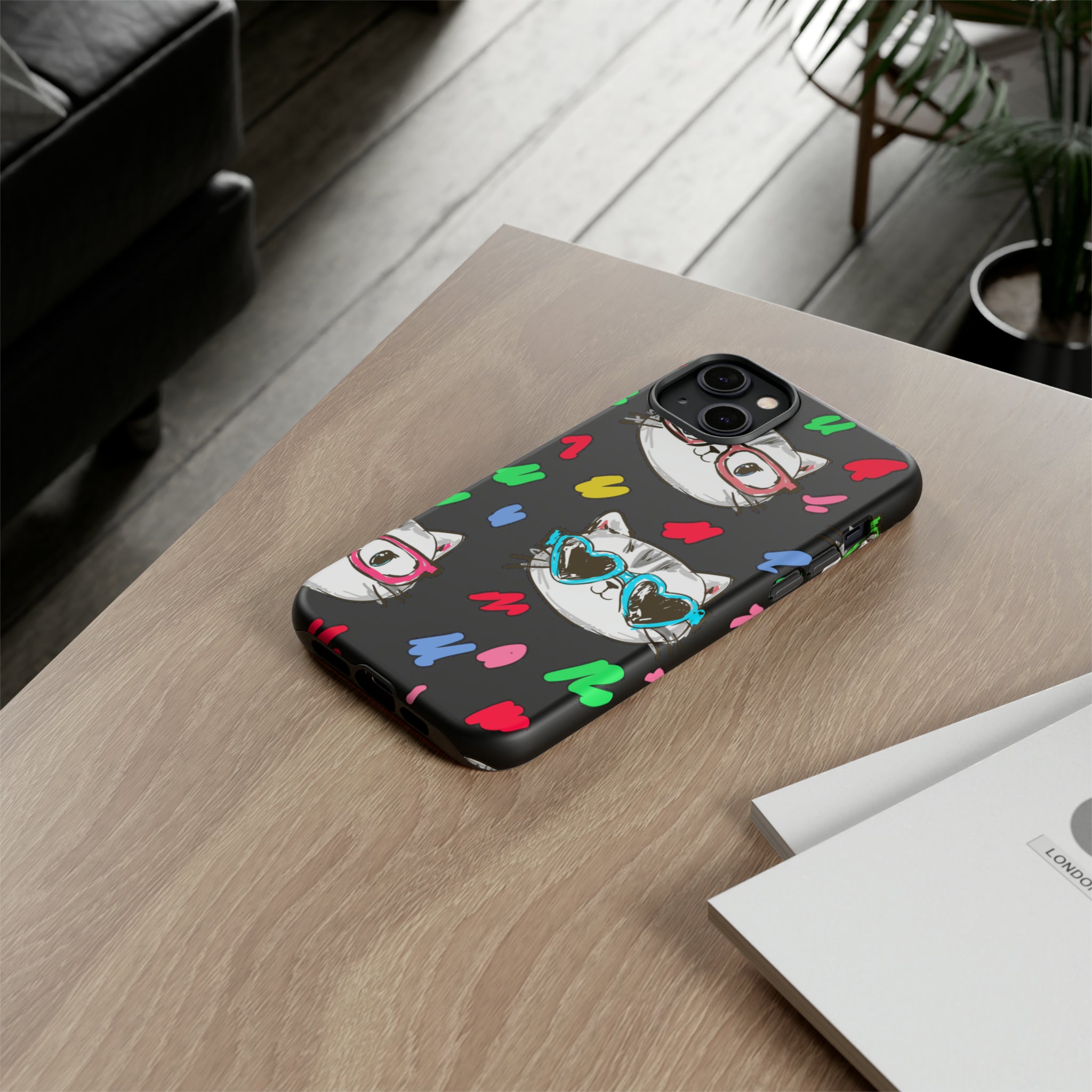 Cat Coloring - Protective Phone Case