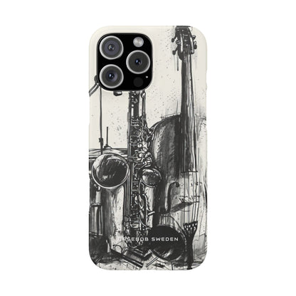 Jazz Instrument Line Symphony iPhone 16 - Slim Phone Case