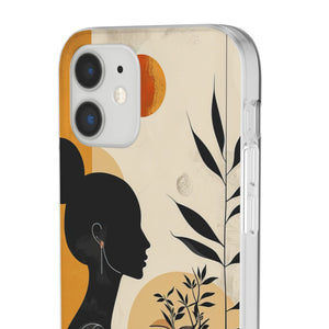 Modern Silhouette Tranquility | Flexible Phone Case for iPhone