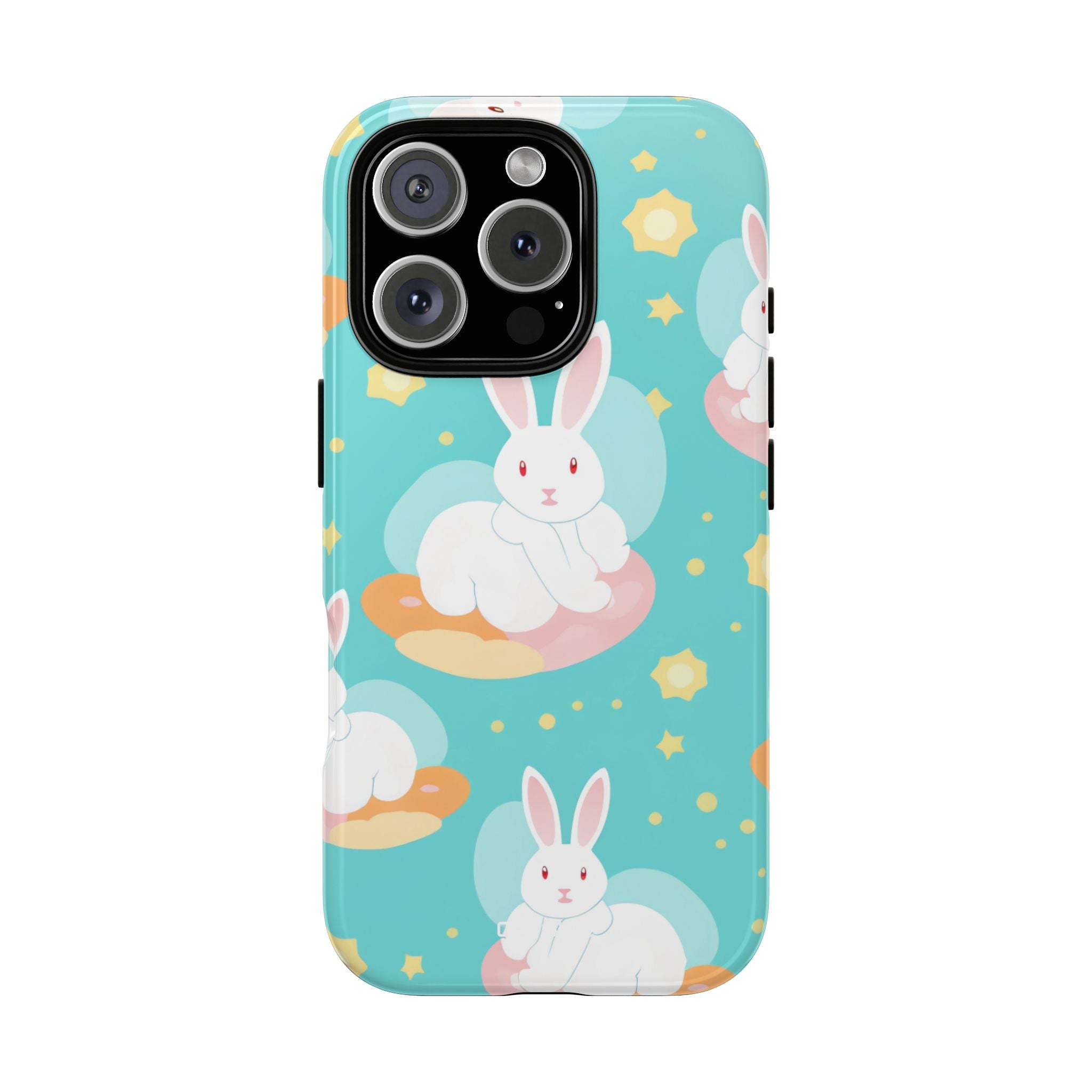 Bunnies Float Dreamily - iPhone Case