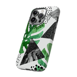 Grunge Green Tropical - Protective Phone Case