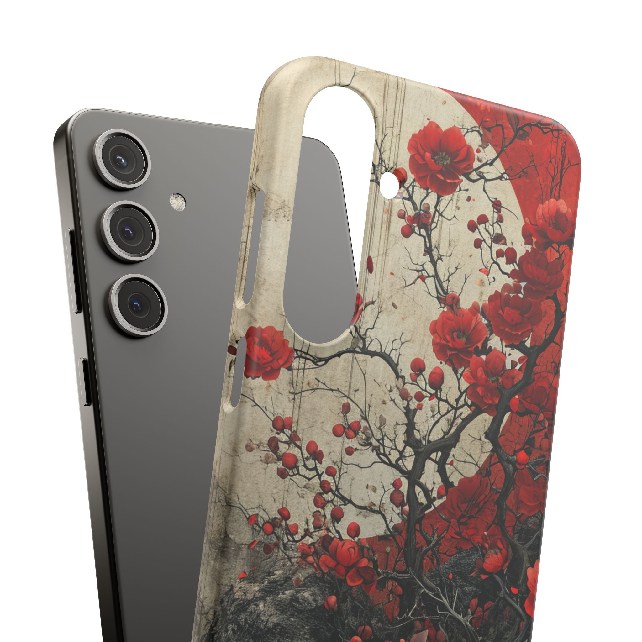 Zen Blossoms in Moonlight Samsung S24 - Slim Phone Case