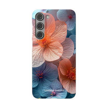 Peach Blossom Serenity - Slim Samsung S23 Phone Case