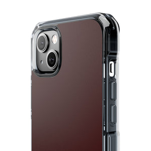 Oxblood Red | Phone Case for iPhone (Clear Impact Case - Magnetic)