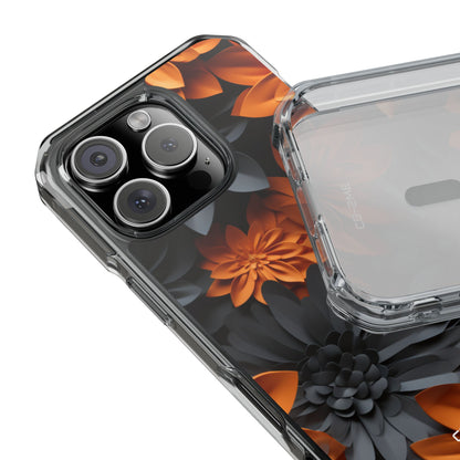 Graphical Orange Florals iPhone Case - Impact