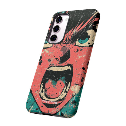Screaming Face Pink Samsung S23 Plus Case - Tough