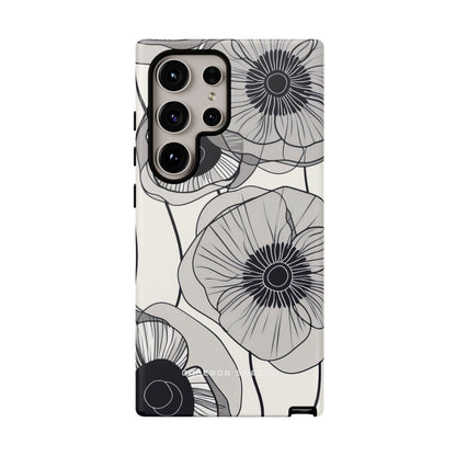 Moderne minimalistische Blumen Samsung S24 - Robuste Handyhülle