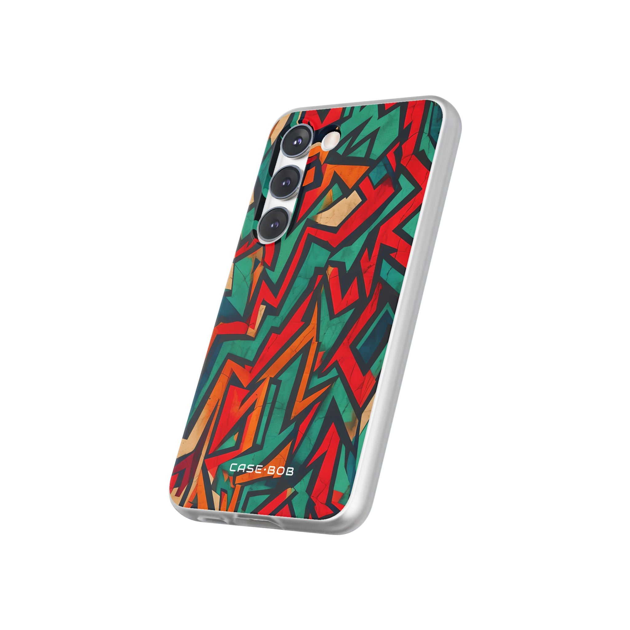 Crimson Zigzag Samsung S23 Case - Soft