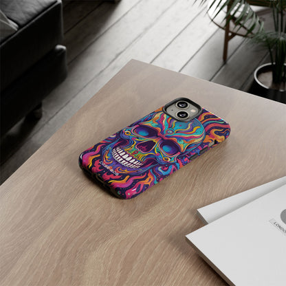 Flaming Skull iPhone 14 Case - Tough