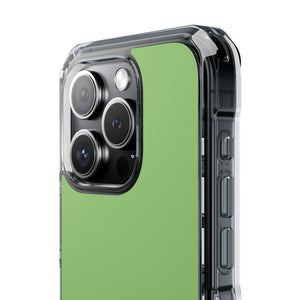 Pistachio Green | Phone Case for iPhone (Clear Impact Case - Magnetic)