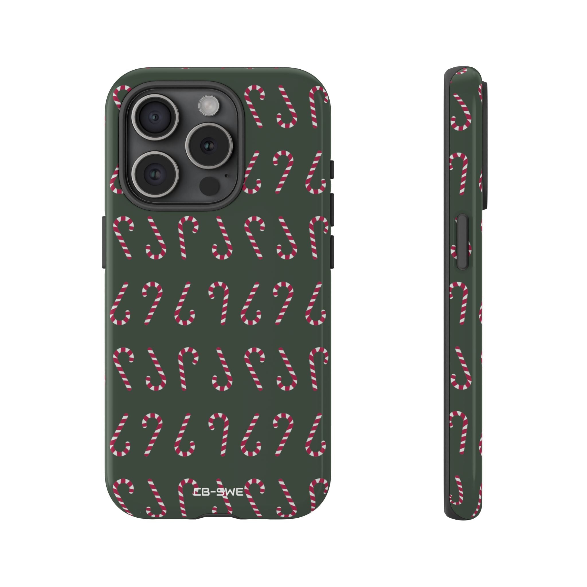 Candy Canes Aligned - iPhone Case