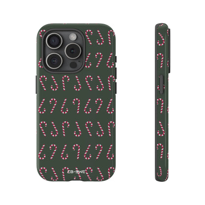 Candy Canes Aligned - iPhone Case