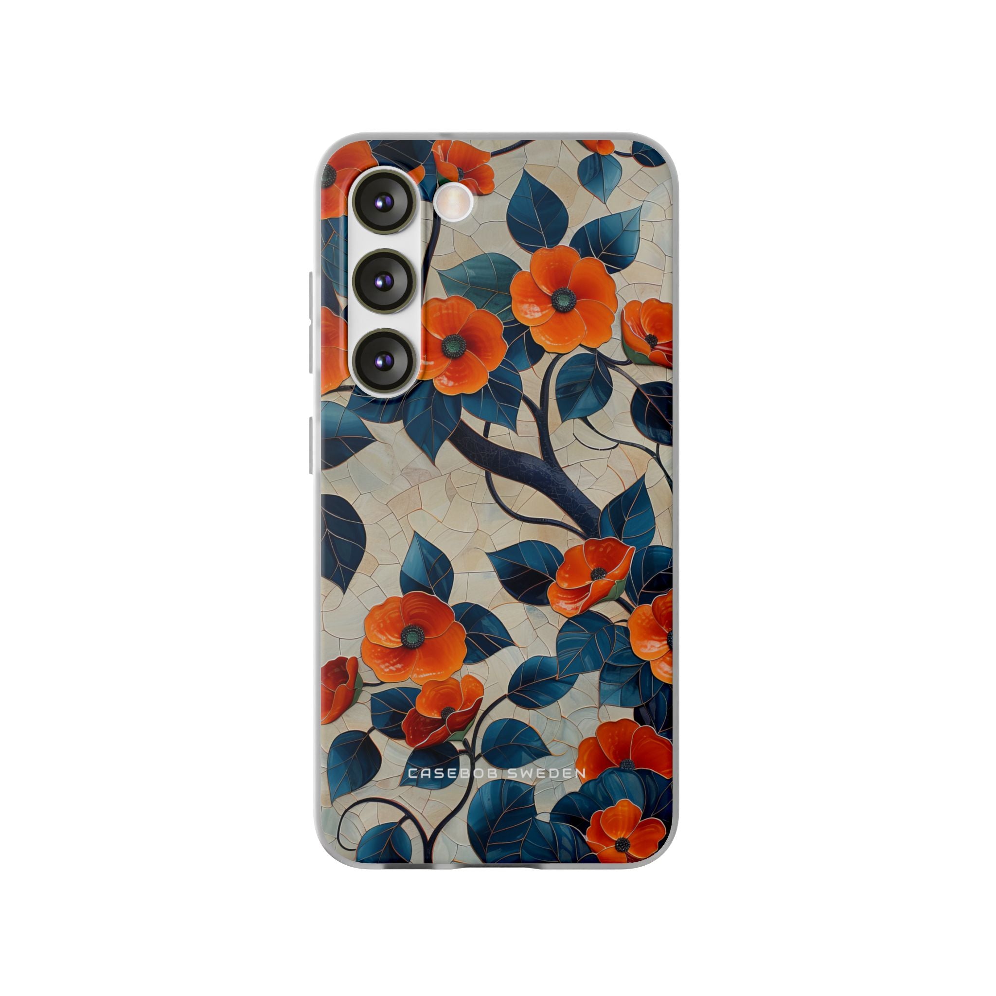 Orange Blossoms Mosaic Harmony Samsung S23 - Flexi Phone Case