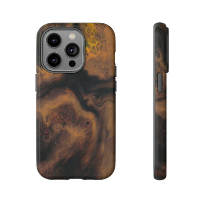 Brown Earth Ink Art - Protective Phone Case