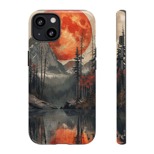 Abstract Wilderness Wonders: A Geometric Journey - Protective Phone Case