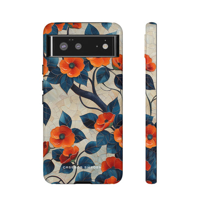 Orange Blossoms Mosaic Harmony Google Pixel 6 - Tough Phone Case