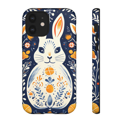 Floral Rabbit Joy - iPhone Case