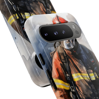 Firefighter In Motion - Google Pixel Case